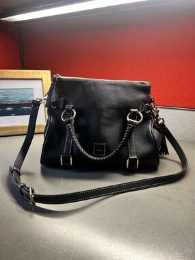 Dooney & Bourke Florentine Leather Satchel – Black